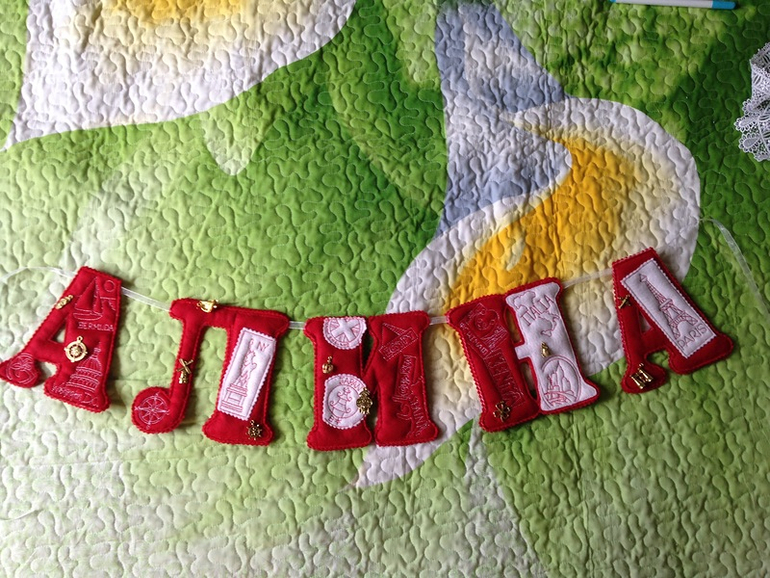 Именные гирлянды для Ваших малышей из фетра