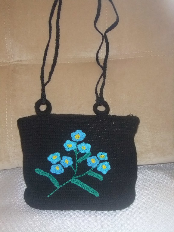 Сумка с незабудками
