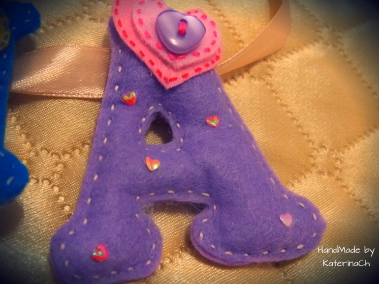 Именная гирлянда из фетра