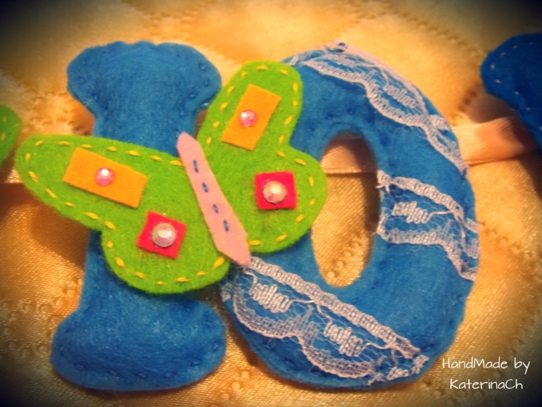 Именная гирлянда из фетра