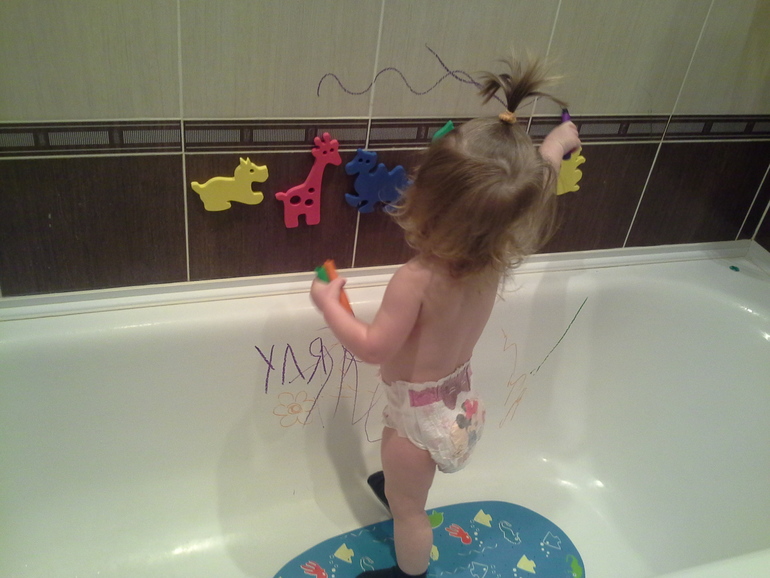 Рисуем в ванной
