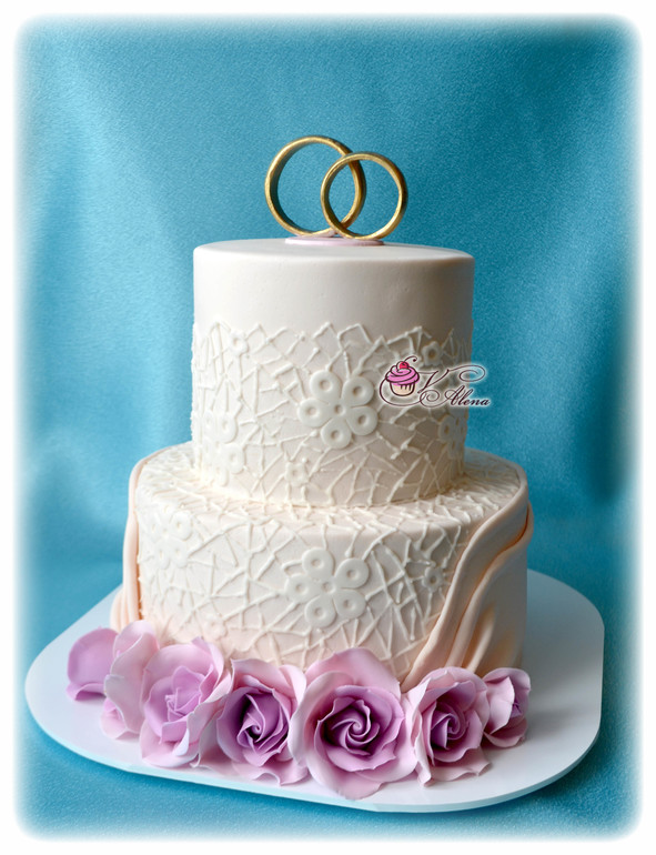 Свадебный торт двухъярусный фото 5 кг без мастики