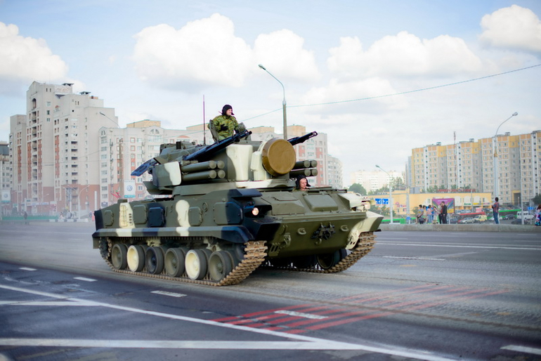 Репетиция военного парада в Минске 26.06.2014