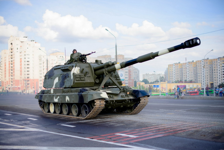 Репетиция военного парада в Минске 26.06.2014