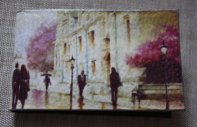 Любимый декупаж а коже)