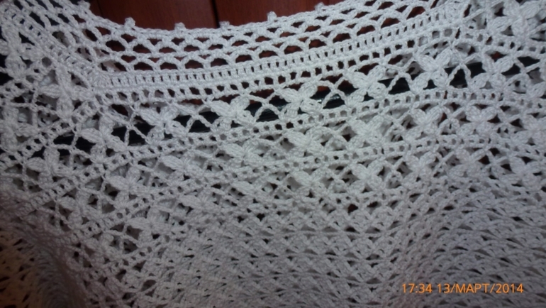 ажурный жакет с планкой из мотивов