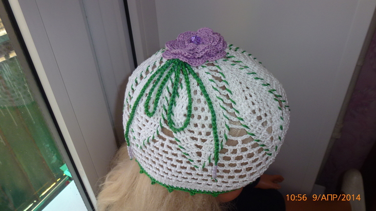 летняя шапочка -цветок