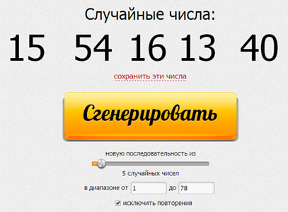 Результаты розыгрыша