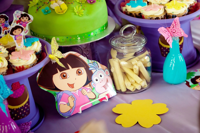 Dora the Explorer candy bar...Сладкий стол Даша — путешественница...