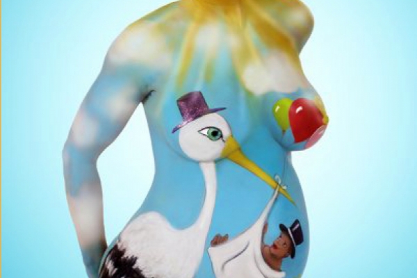 Боди-арт беременных.