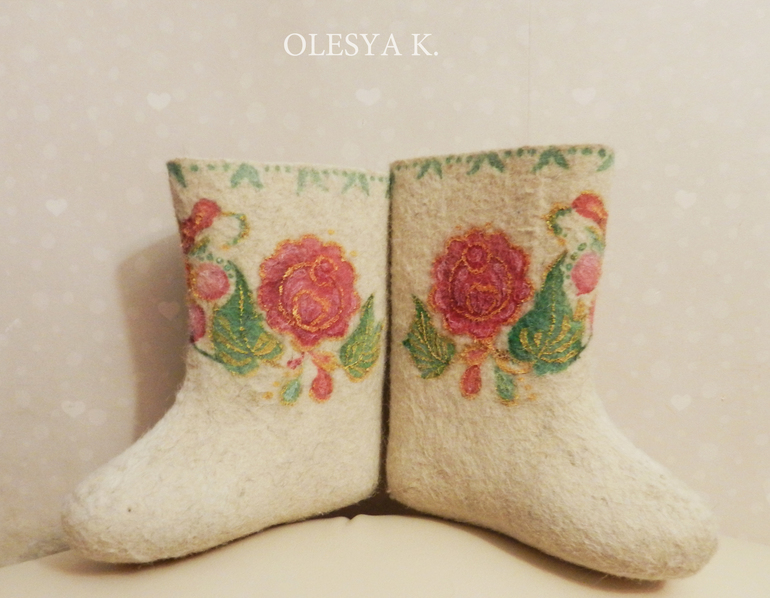 ВАЛЕНКИ С РУЧНОЙ РОСПИСЬЮ для МАМ и ДЕТЕЙ