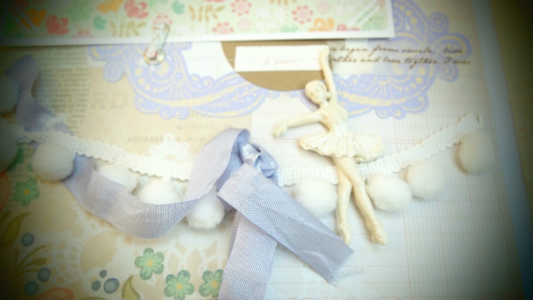 Зефирный альбом для маленькой девчушки Кати