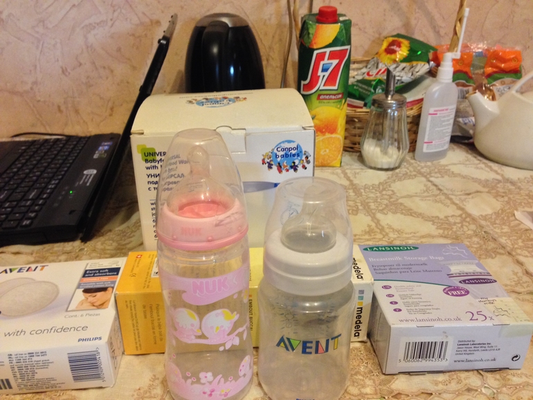 Бутылка для кормления Avent и Nuk,200р.