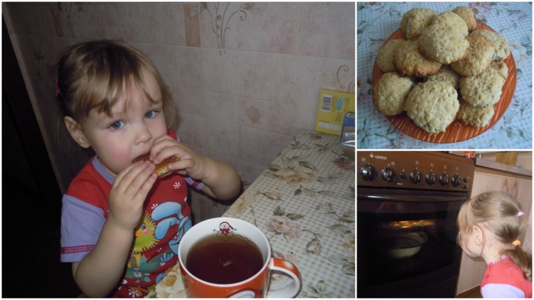 Готовим с детьми. Овсяное печенье