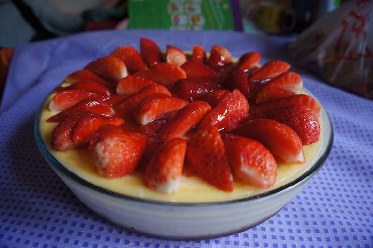 Чизкейк с клубничкой