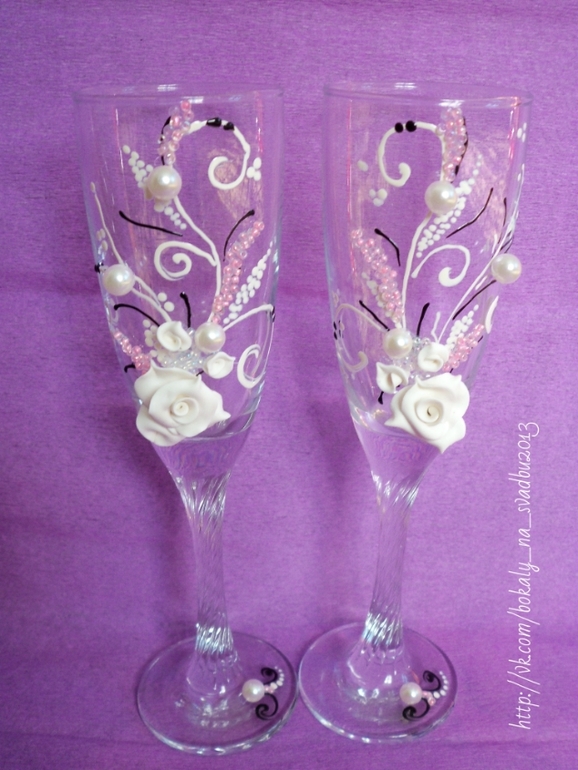 Бокальчики с весенним настроением!!!