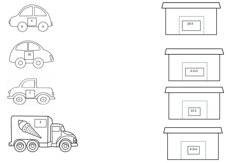 Соедини машины. Машины задания для дошкольников. Задания для дошкольников с машинками. Задания гаражи для дошкольников. Задания для детей машины и гаражи.