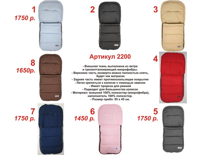 Конверт в коляску облегченный (летний) весна/осень. Новый.Германия.