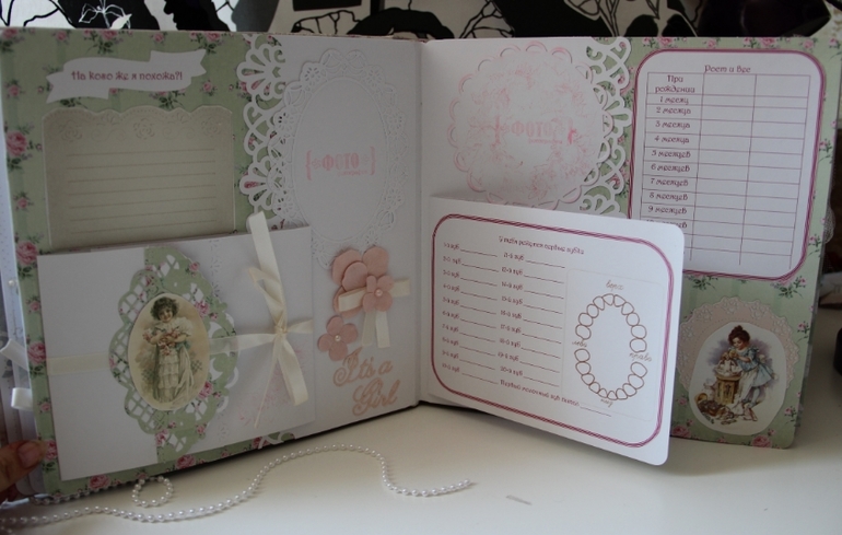 Готов первый альбом для близняшек Машеньки и Дашеньки.