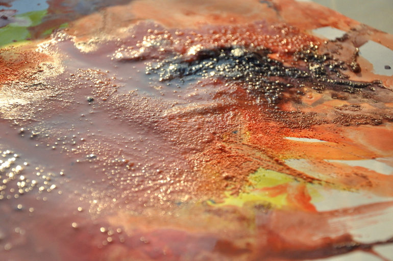 Первые пробы: ГУАШЬ (1,4 года)