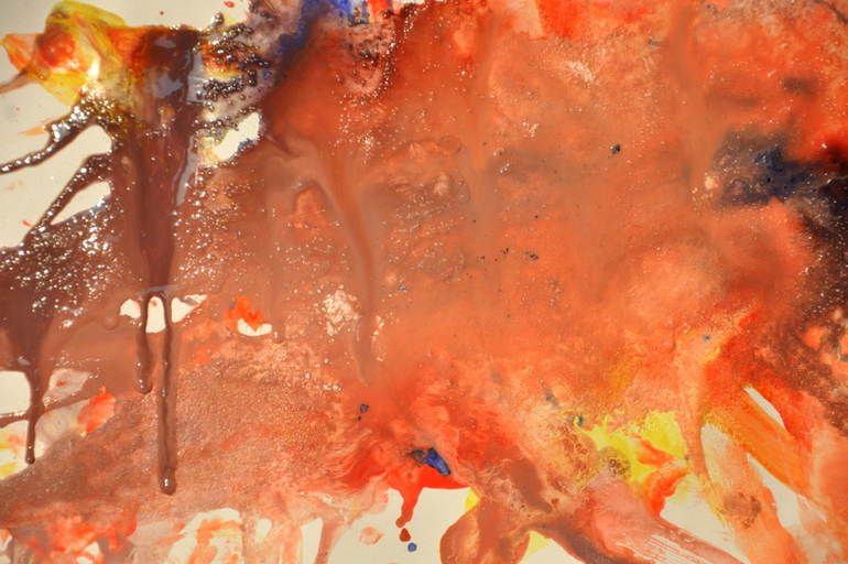 Первые пробы: ГУАШЬ (1,4 года)