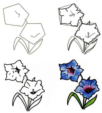 рисуем цветы