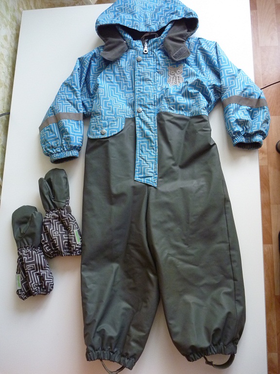 Демисезонный комбинезон Lassie 86, низ резиновый + непромокайка ТИМ (86)