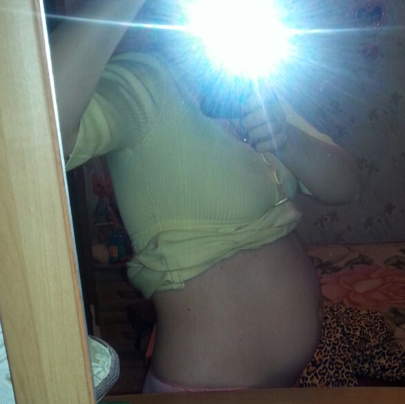 Наше первое фото в 17 неделик и 2 дня)))))