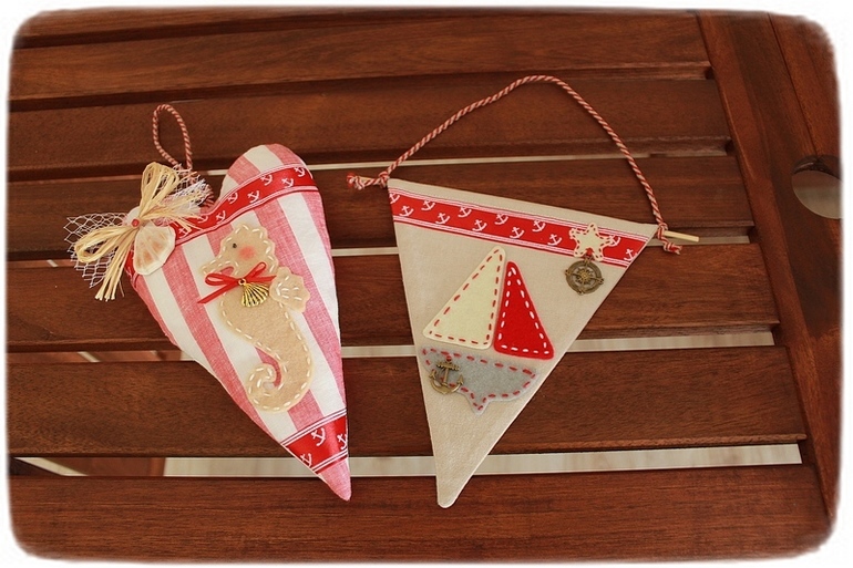 Мои набора для декора интерьера в морсом стиле.