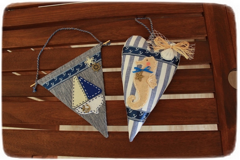 Мои набора для декора интерьера в морсом стиле.