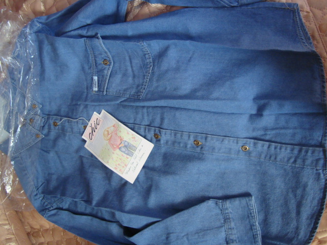 Джинсовая рубашка женская 300 рублей