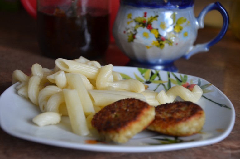 С утра - котлетки рыбные