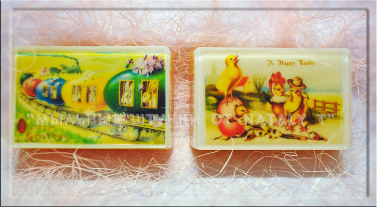 Пасхальные мыло-открытки
