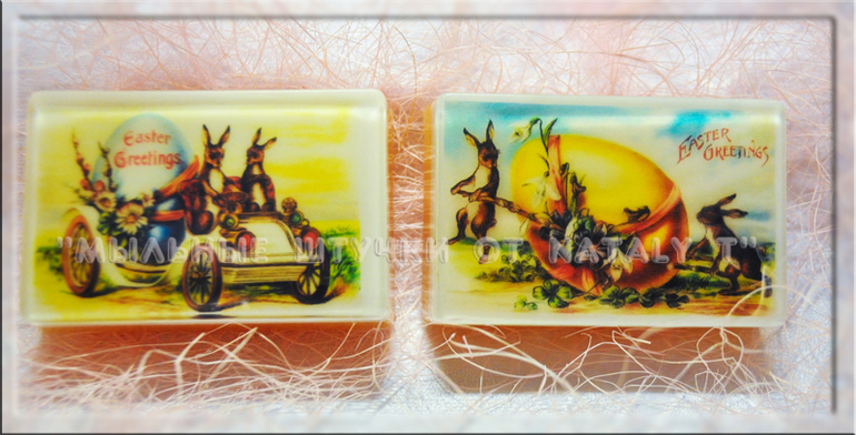 Пасхальные мыло-открытки
