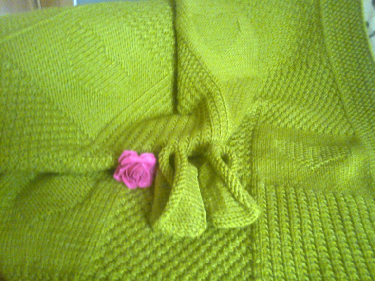 Мой первый плед и пинетки-кимоно