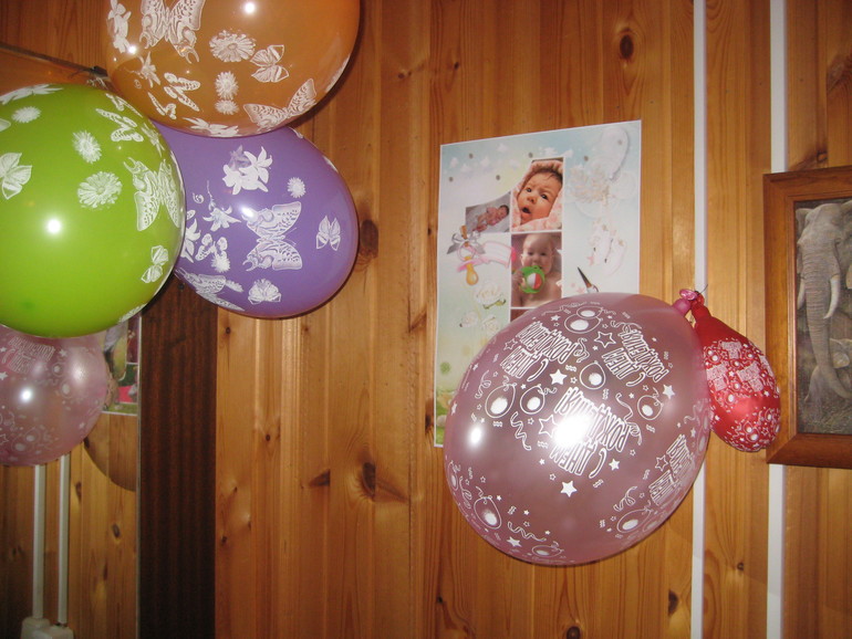 Запоздалый отчет о том, как мы отметили первый годик нашей любимой дочки Софии))))