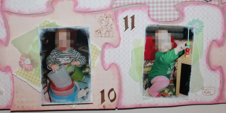 Сделаю пазл-коллаж на годик для дочки, сыночка.