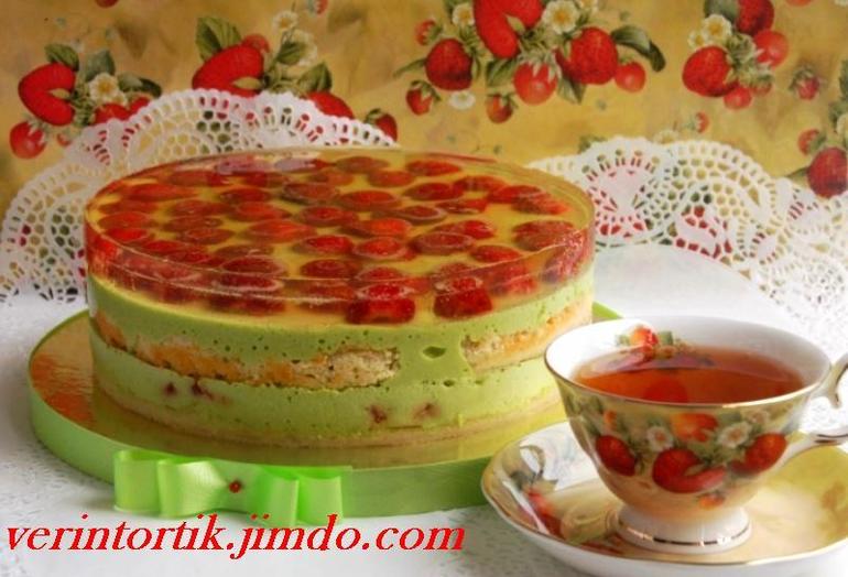 Торт для взрослых....... клубника в шампанском