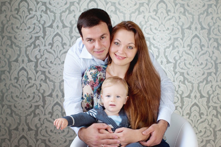 Семейная фотосъемка в студии