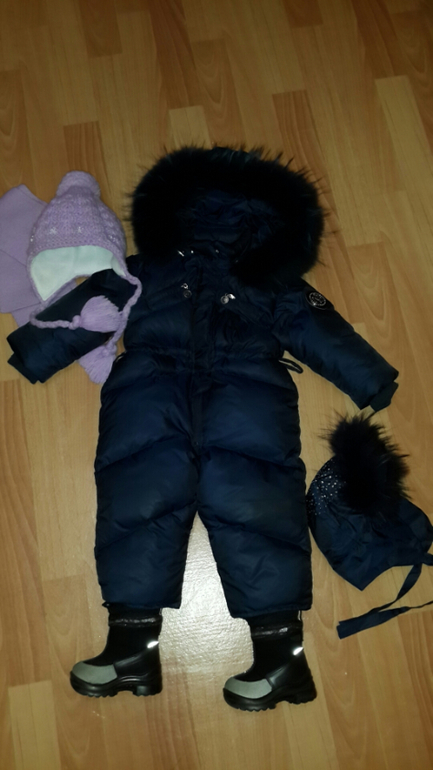 Комбезы для девочки зима 80см +-6