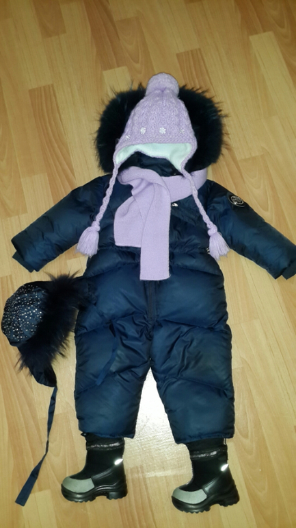 Комбезы для девочки зима 80см +-6