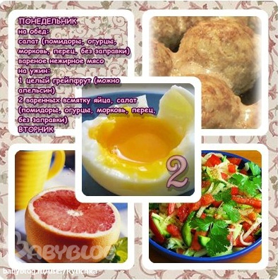 Старт 14.04 меню на понедельник и отчет за воскресенье