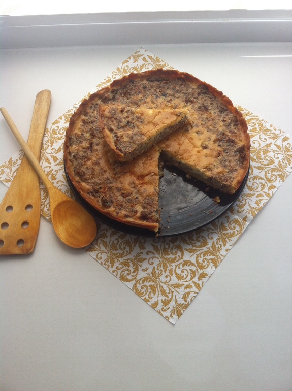 Заливной пирог с рыбой