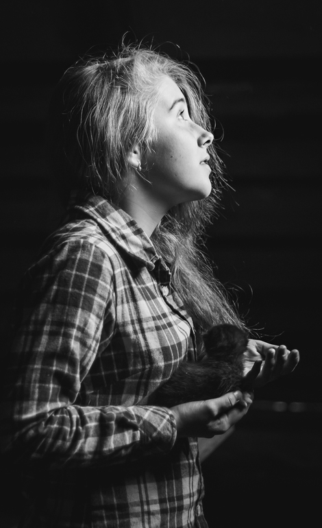 На чердаке.