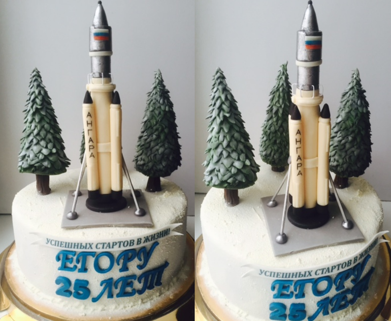 Как сделать ракету для торта