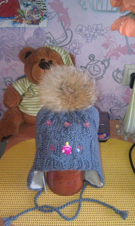 шапочка с шарфиком на заказ