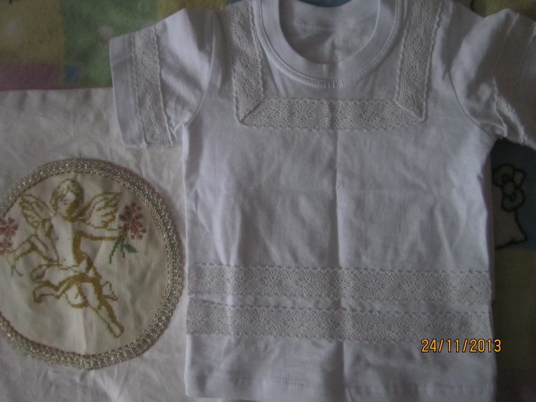 моя вышивка на  крестины для григория