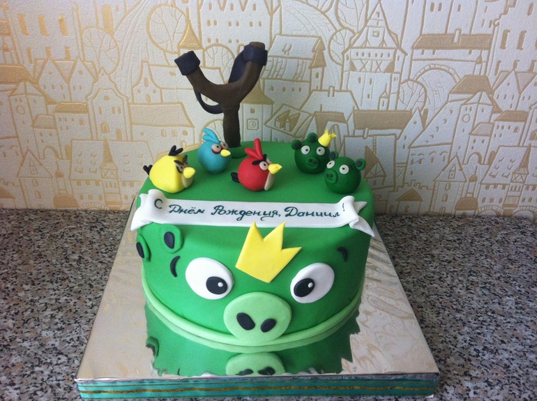 Торт с энгри бёртс
