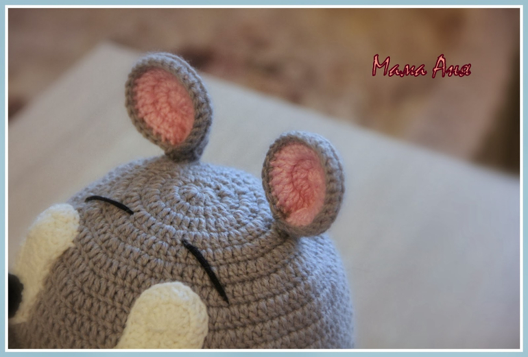 Шапочка "Бегемотик"