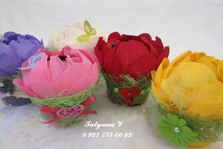 Конфетницы и просто букеты